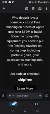 shipfree coupon verification screenshot