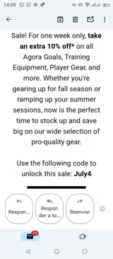 July4 coupon verification screenshot