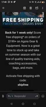 shipfree coupon verification screenshot
