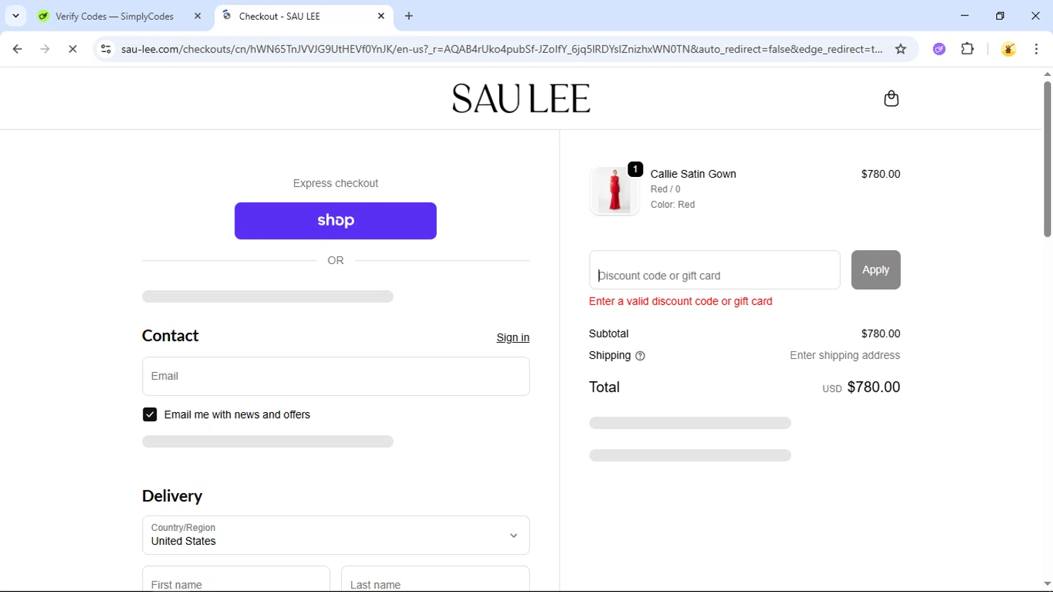 Sau Lee discount code screenshot showing code BLACKFRIDAY30 applied at Sau Lee checkout page. Uploaded by SimplyCodes community member GloriousSage2502 on Dec 5, 2025