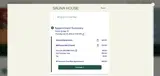 Sauna House coupon verification screenshot