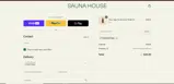 Sauna House coupon verification screenshot