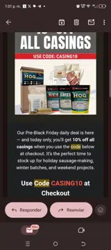 CASING10 coupon verification screenshot