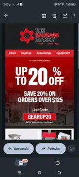 Gearup20 coupon verification screenshot