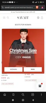 Xmas20 coupon verification screenshot