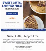 SHIPFREE coupon verification screenshot