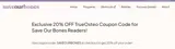 Save Our Bones coupon verification screenshot