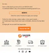 MOM10 coupon verification screenshot