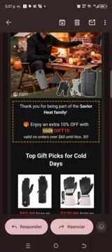 Gift10 coupon verification screenshot
