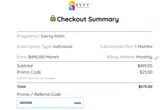 SAVE300 coupon verification screenshot