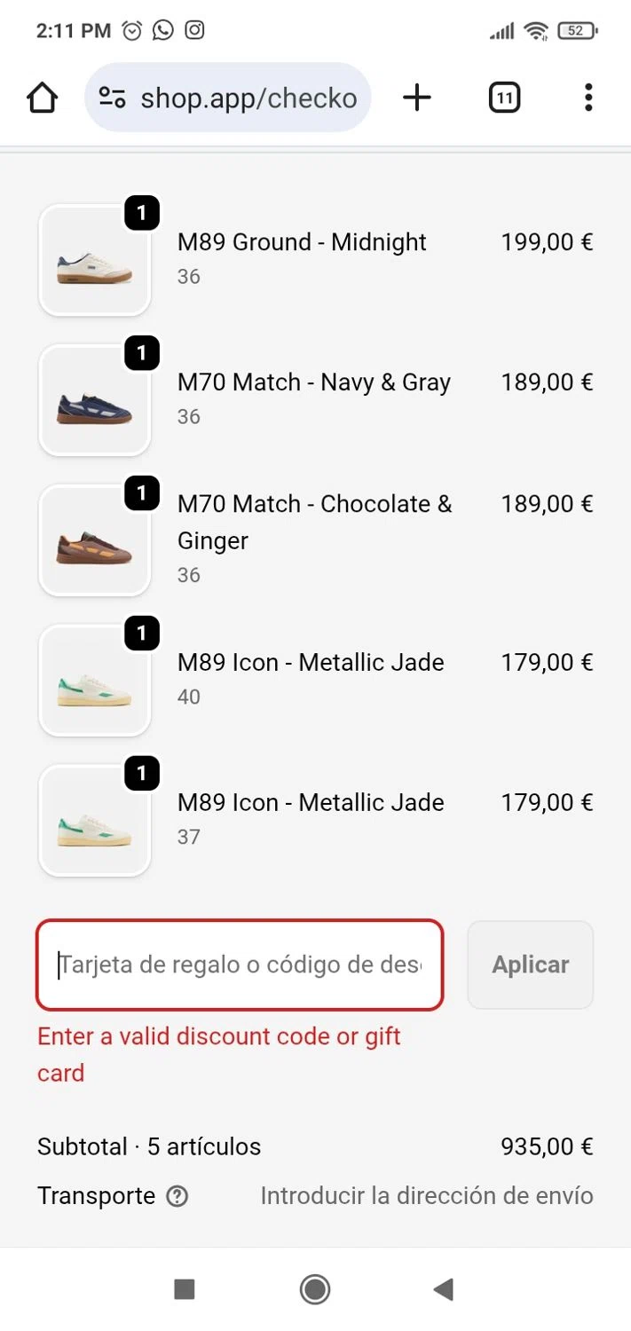 SAYE discount code screenshot showing code Shine20 applied at SAYE checkout page. Uploaded by SimplyCodes community member zaidaelena on Nov 1, 2025