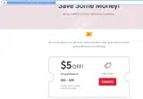fiveoff coupon verification screenshot