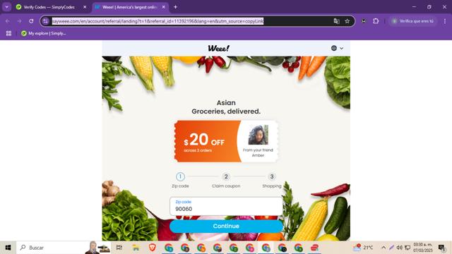 Saywee checkout page showing Saywee promo code box | Screenshot taken by SimplyCodes community member on Mar 7, 2025
