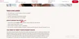 STUDENT coupon verification screenshot