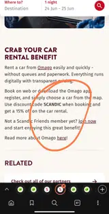 SCANDIC coupon verification screenshot