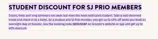SJSTUDENT coupon verification screenshot