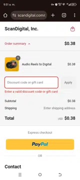 HARDWORK40 coupon verification screenshot