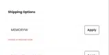 MEMORYW coupon verification screenshot
