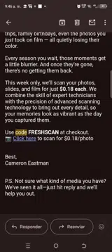 FRESHSCAN coupon verification screenshot