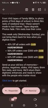 HARDWORK40 coupon verification screenshot