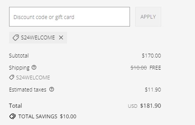 Scanlan Theodore checkout page showing Scanlan Theodore promo code box | Screenshot taken by SimplyCodes community member on Jul 14, 2025
