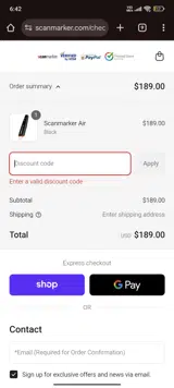 FIRST10 coupon verification screenshot