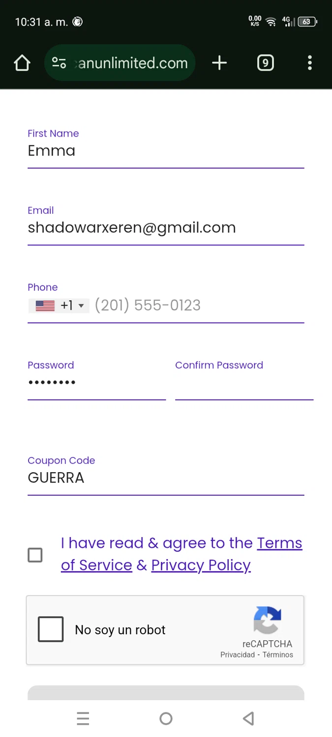 ScanUnlimited promo code screenshot showing code GUERRA applied at ScanUnlimited checkout page. Uploaded by SimplyCodes community member EpicHero3429 on Apr 23, 2025