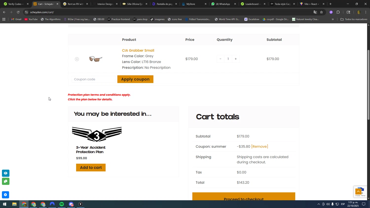 Scheyden Precision Eyewear promo code screenshot showing code SUMMER applied at Scheyden Precision Eyewear checkout page. Uploaded by SimplyCodes community member SOOOOOOOOOOOOOOOOOOOOOOO on Oct 22, 2025