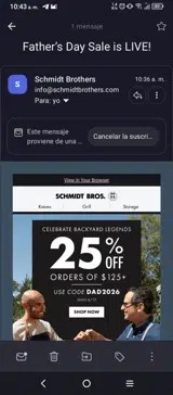Schmidt Bros coupon verification screenshot