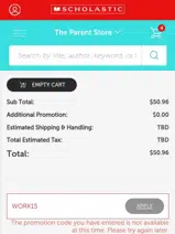 work15 coupon verification screenshot