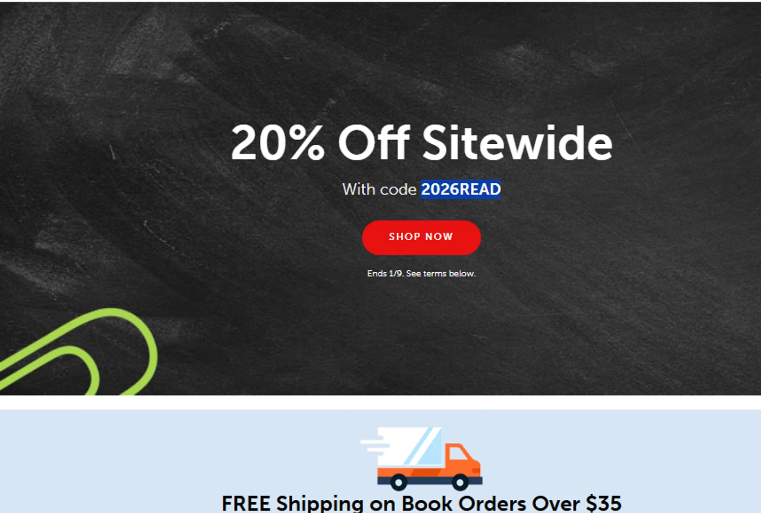 The Scholastic Teacher Store promo code screenshot showing code 2026READ applied at The Scholastic Teacher Store checkout page. Uploaded by SimplyCodes community member Dejadepicharme on Jan 7, 2026