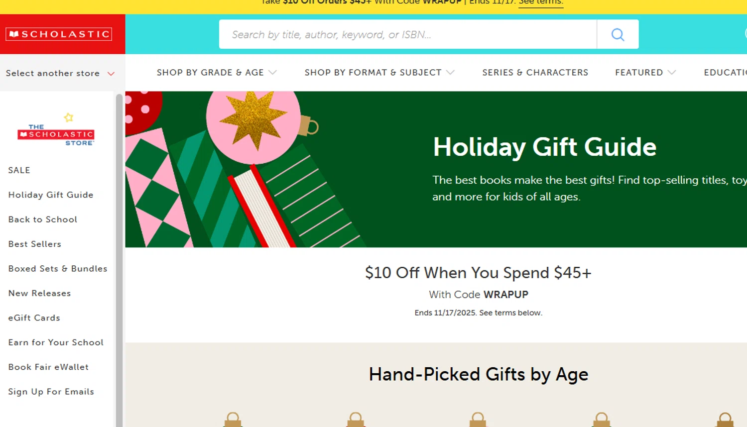 The Scholastic Teacher Store promo code screenshot showing code WRAPUP applied at The Scholastic Teacher Store checkout page. Uploaded by SimplyCodes community member Dejadepicharme on Nov 15, 2025