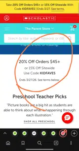 KIDFAVES coupon verification screenshot