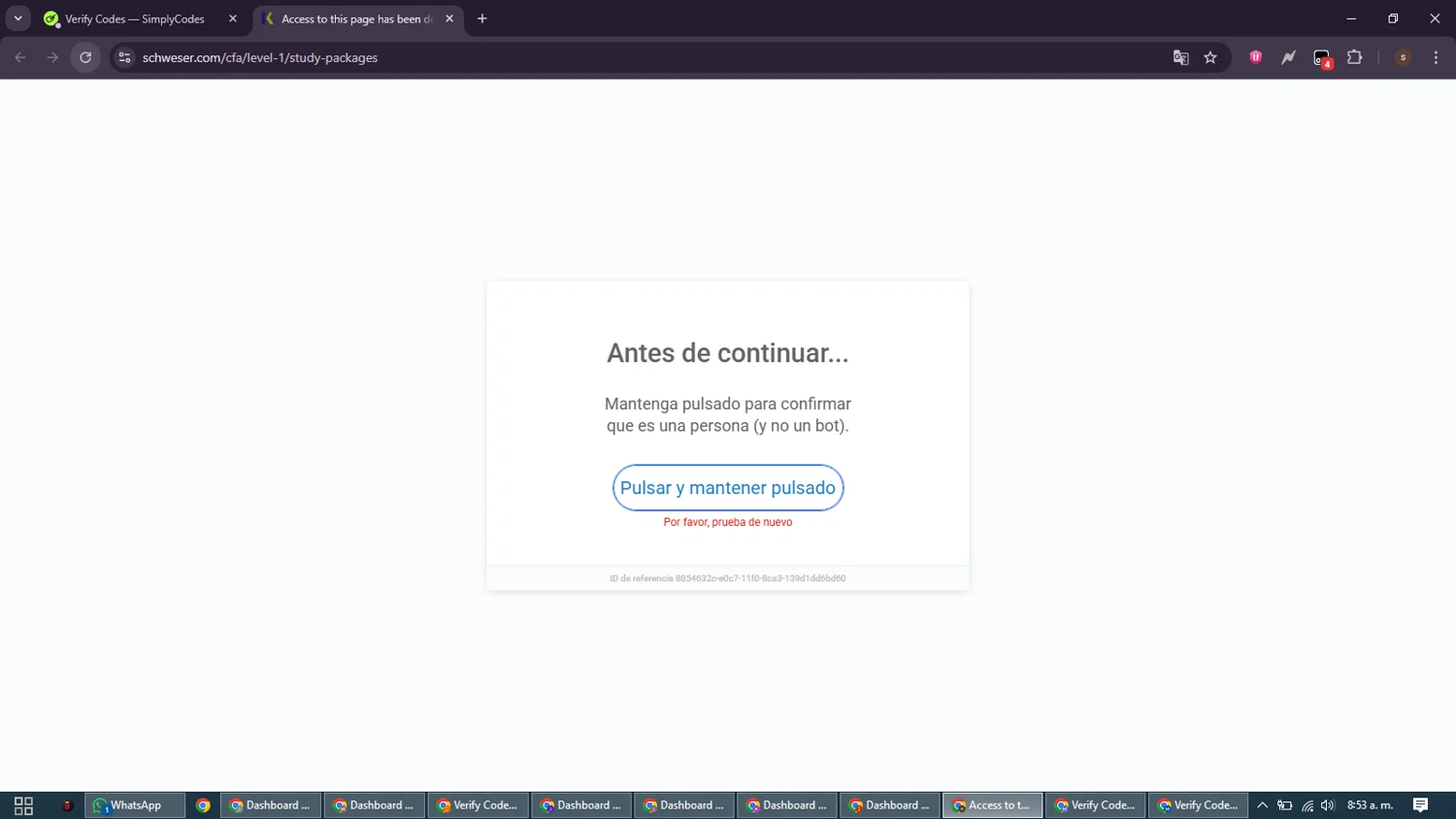 Schweser discount code screenshot showing code CFA-UNIV applied at Schweser checkout page. Uploaded by SimplyCodes community member GoldSentinel1426 on Dec 24, 2025