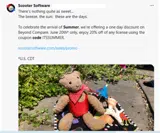 Scooter Software coupon verification screenshot