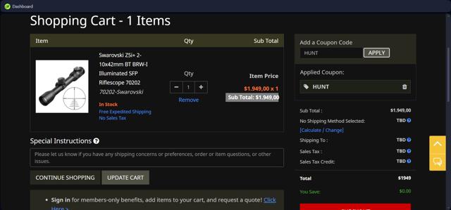 Scopelist checkout page showing Scopelist promo code box | Screenshot taken by SimplyCodes community member on Feb 5, 2025