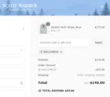 WELCOME20 coupon verification screenshot