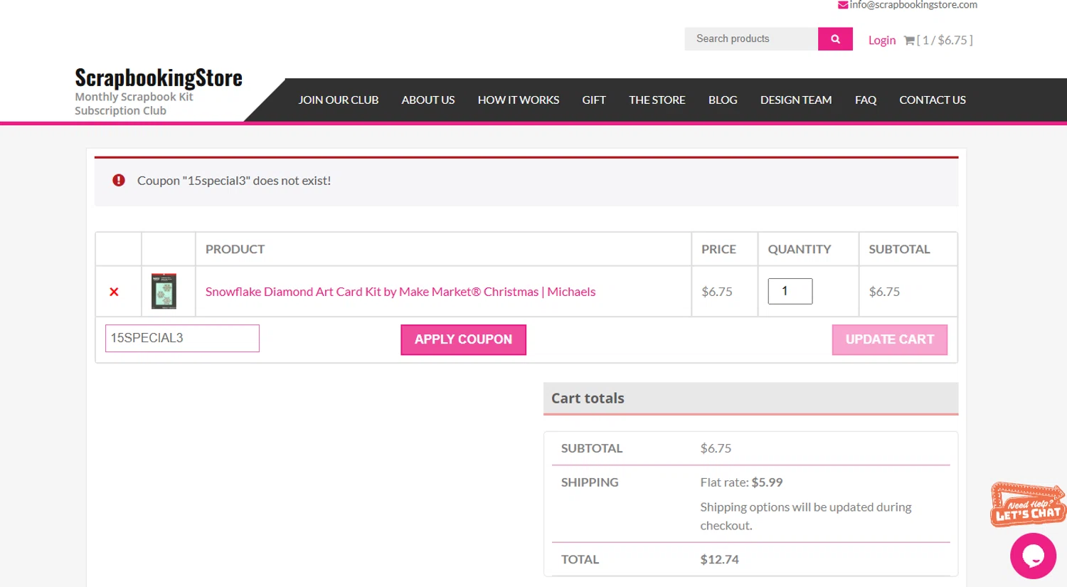 Scrapbooking Store promo code screenshot showing code 15SPECIAL3 applied at Scrapbooking Store checkout page. Uploaded by SimplyCodes community member MoneyScout2554 on Jan 19, 2025