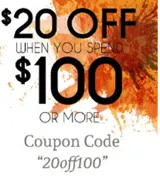 20off100 coupon verification screenshot