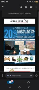 20camp coupon verification screenshot