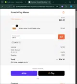 Scratch Play Meow coupon verification screenshot