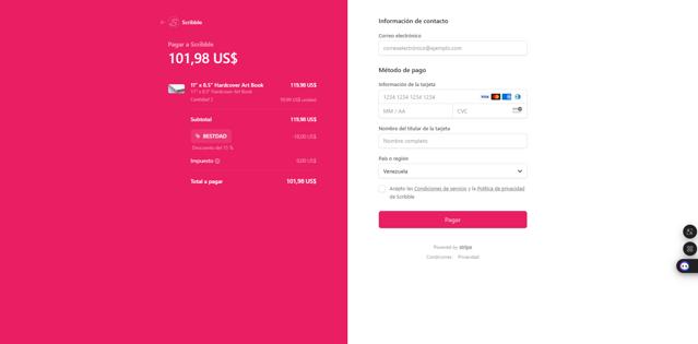 Scribble Art checkout page showing Scribble Art promo code box | Screenshot taken by SimplyCodes community member on Jun 7, 2025