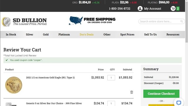 SD Bullion Promo Codes - 30% Off Coupons Jun 2025