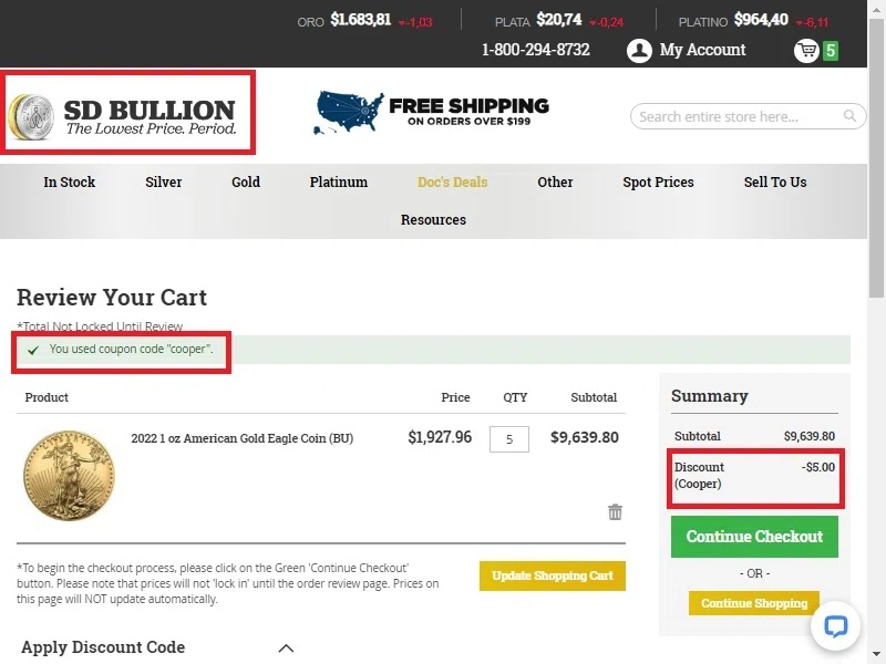 SD Bullion Promo Codes 25 Off May 2024