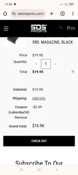 Laborday24 coupon verification screenshot