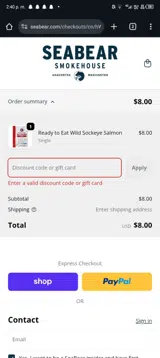 HOLIDAY25 coupon verification screenshot