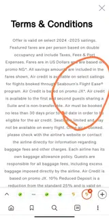 Seabourn Cruise Line coupon verification screenshot