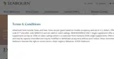 Seabourn Cruise Line coupon verification screenshot