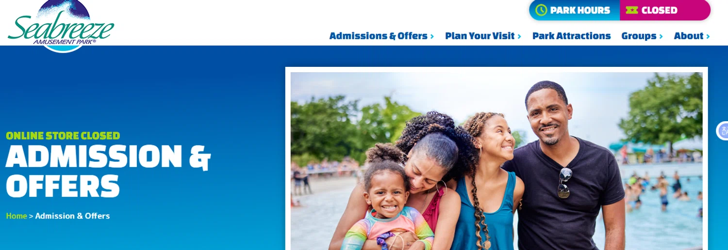 Seabreeze Amusement Park promo code screenshot showing code CLUBSB25 applied at Seabreeze Amusement Park checkout page. Uploaded by SimplyCodes community member Olorinnnnn on Sep 22, 2025