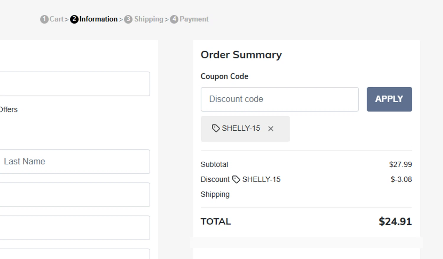 SeaFancy discount code screenshot showing code SHELLY-15 applied at SeaFancy checkout page. Uploaded by SimplyCodes community member kakashi209 on Sep 19, 2025